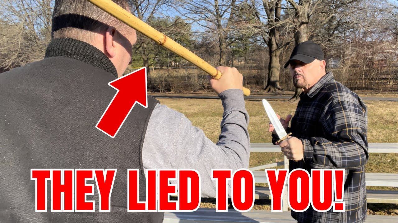 KNIFE ATTACK Defense: Never Bring a STICK to a Knife Fight!
