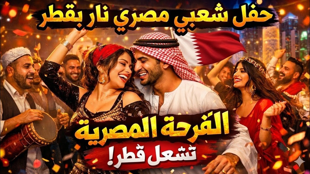 أجواء مصرية نار في قطر 🔥 أغاني شعبية مصرية ورقص هستيري للرجال والنساء