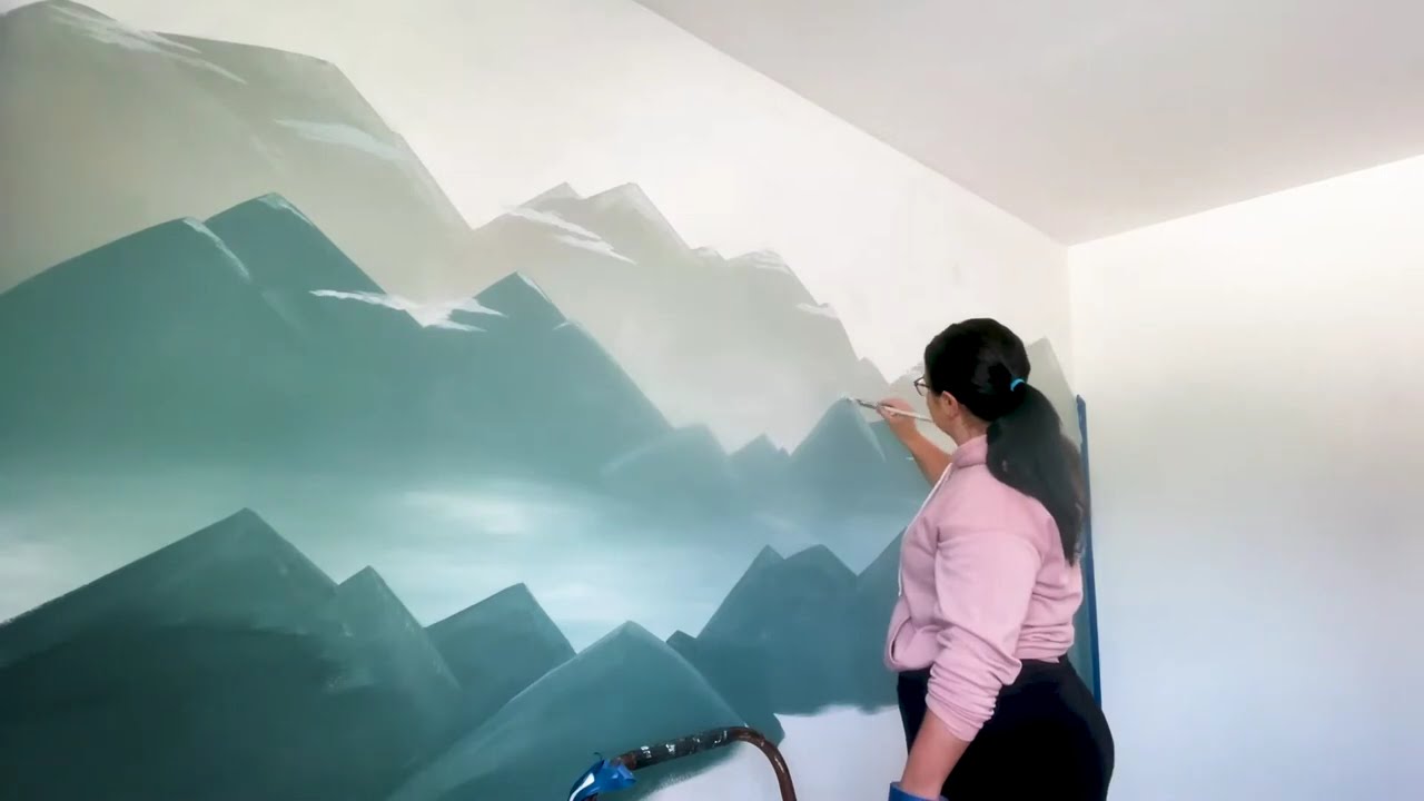 How to Paint an Easy Landscape Mural