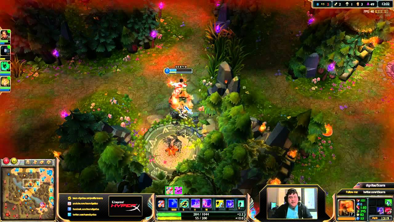 Scarra's stream. Going to be spamming random and playing every role. Working back towards challenge