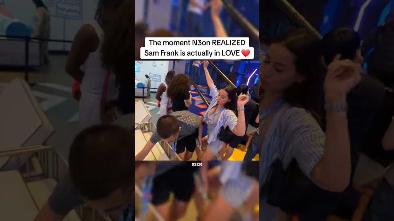 The moment N3on REALIZED Sam Frank is actually in LOVE 🥺❤️ #n3on #n3onclips #samfrank