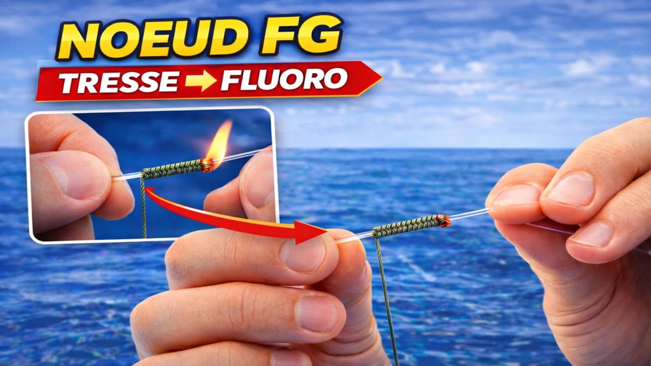 Nœud FG : le meilleur nœud tresse / fluorocarbone (simple et solide)