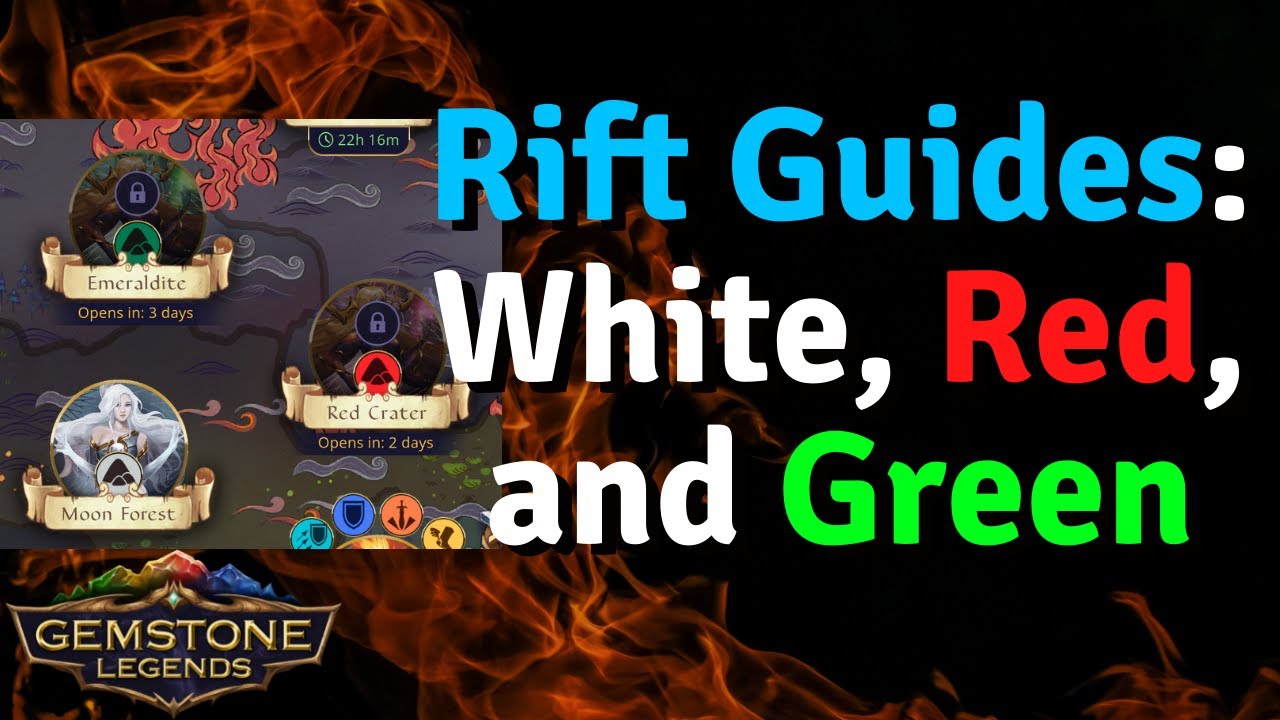 Rift Guides: Moon Forest, Red Crater, and Emeraldite | Gemstone Legends
