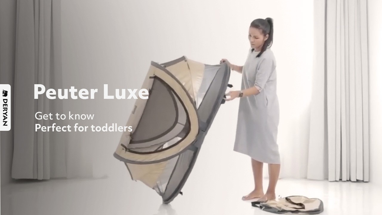 DERYAN Travel cot Peuter Luxe - Best pop up travel cot - Beste campingbedje