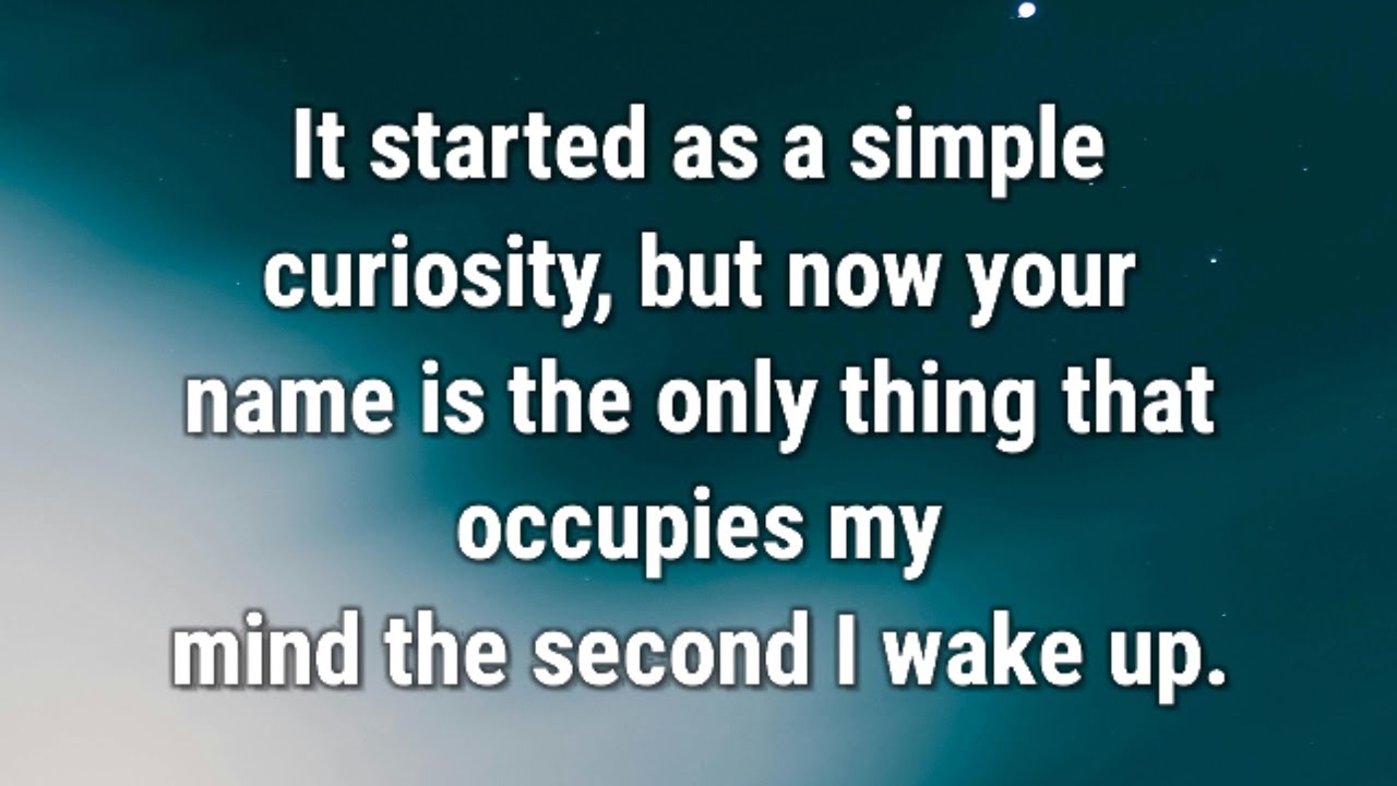 💌 It started as a simple curiosity, but now your name is the...