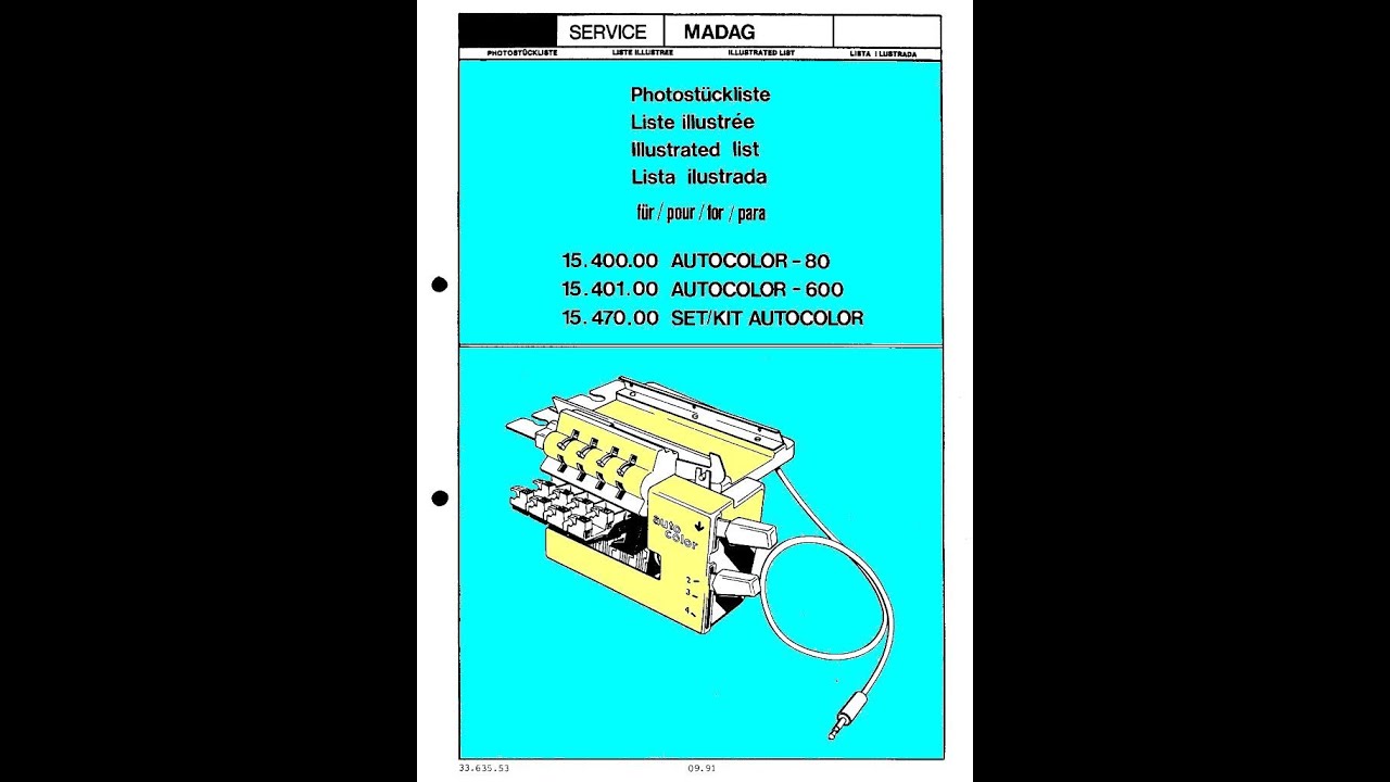 Color-autocolor Parts catalogue in english