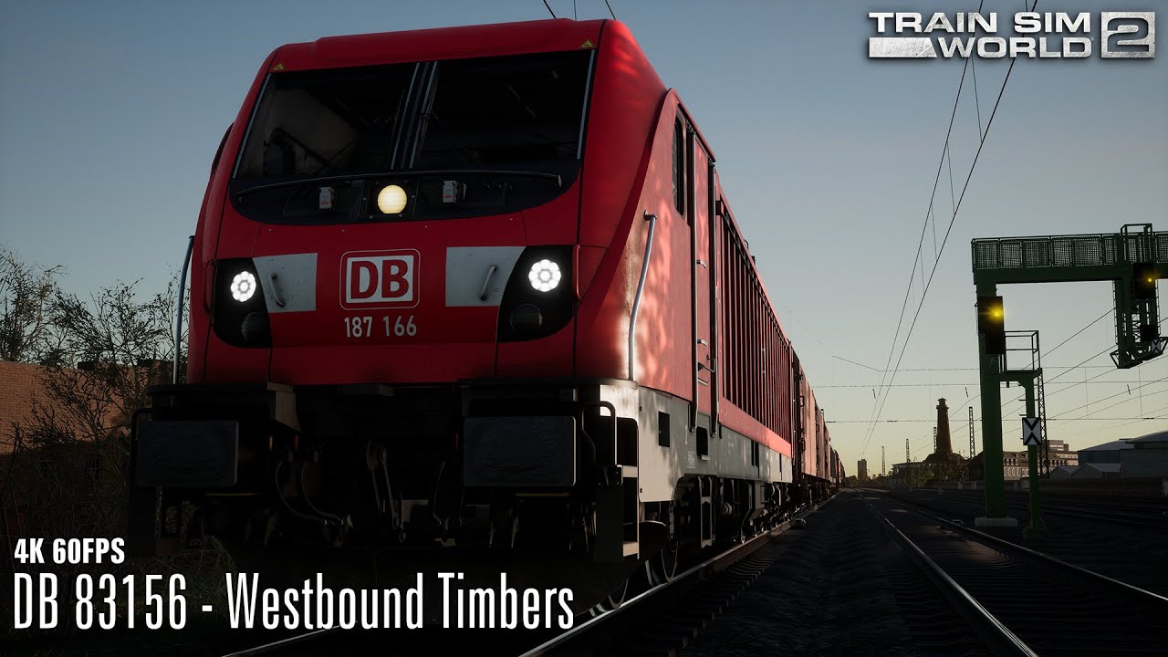 DB 83156 - Westbound Timbers - Schnellfahrstrecke Köln-Aachen - BR 187 - Train Sim World 2