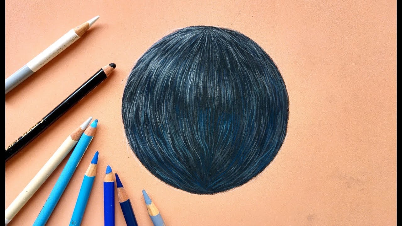 EASY way to draw black fur with pastel pencils | Leontine van Vliet