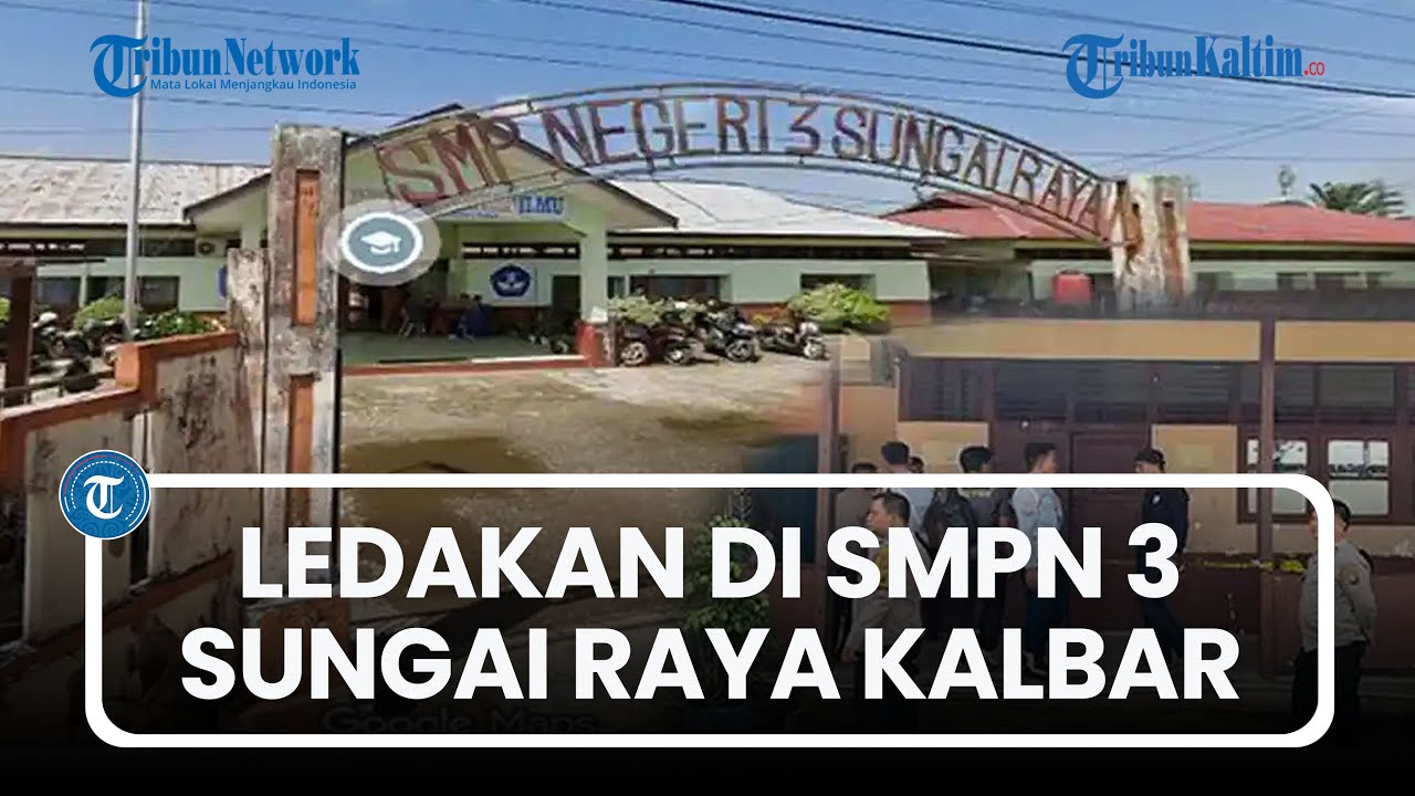 Ledakan di SMPN 3 Sungai Raya Kalimantan Barat, Murid Berhamburan Menyelamatkan Diri
