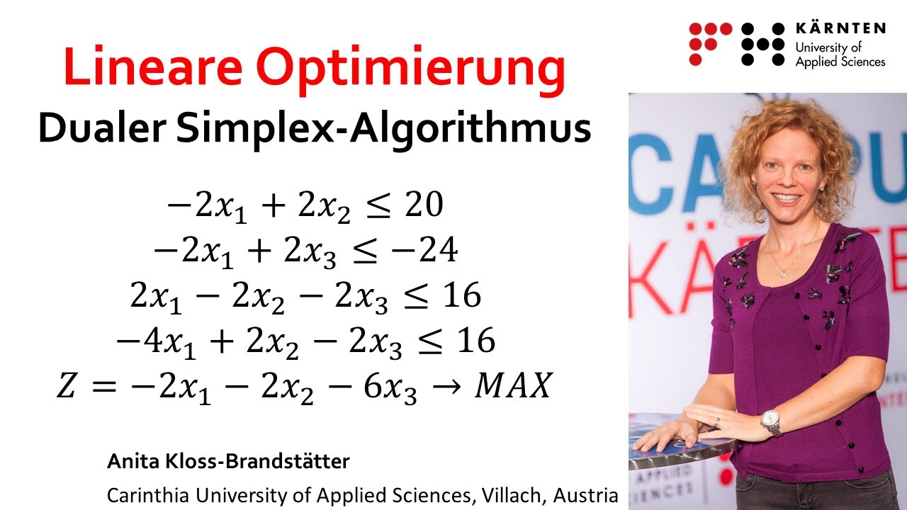 Dualer Simplex-Algorithmus - anschaulich erklärt