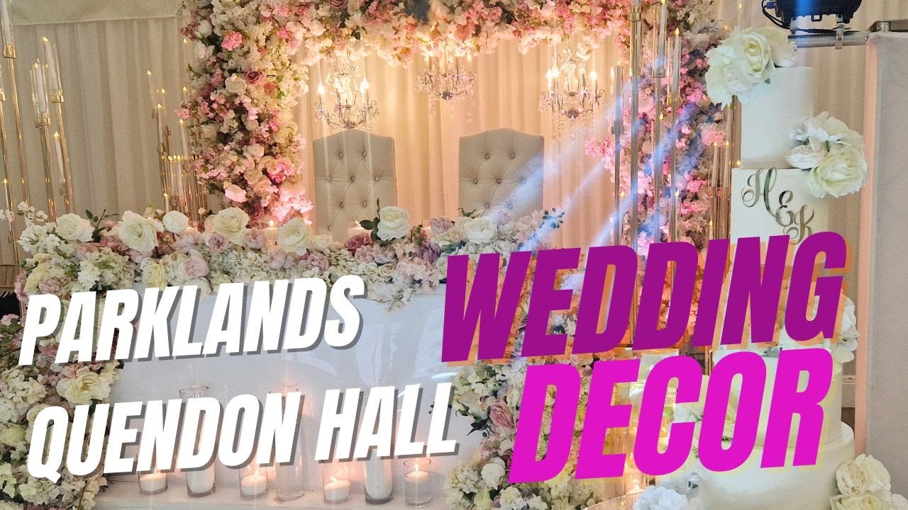 Wedding Decor At Parklands Quendon hall - Watch this room turn into a dream wedding
