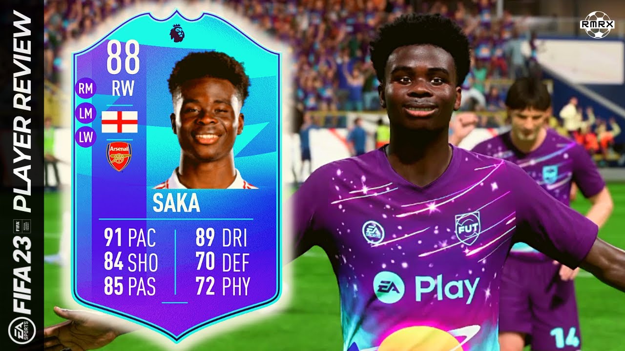 STARBOY 💫 88 POTM SAKA PLAYER REVIEW - FIFA 23 ULTIMATE TEAM (SBC)