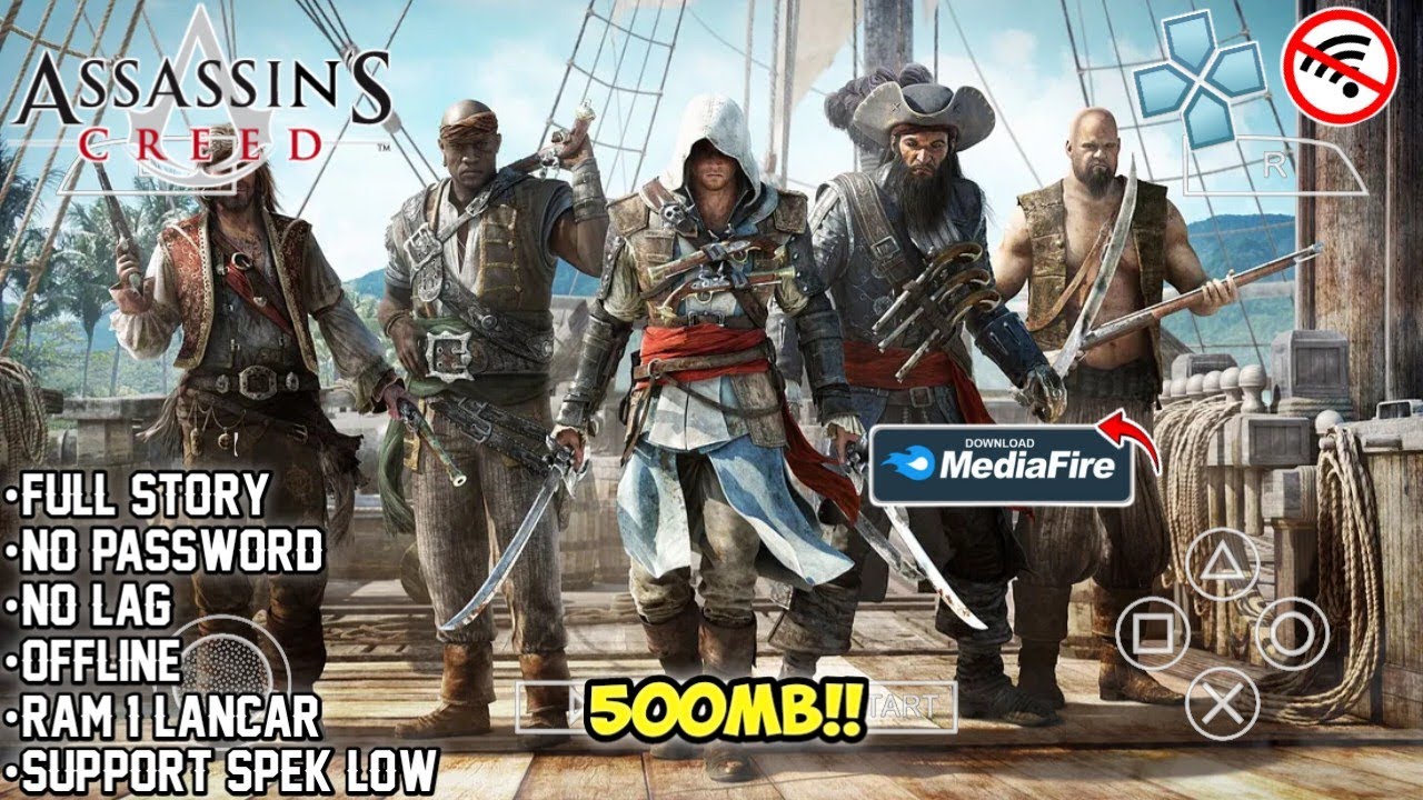 Ringan Banget!! Game Assassin S Creed Bloodlines PPSSPP Di Android Offline