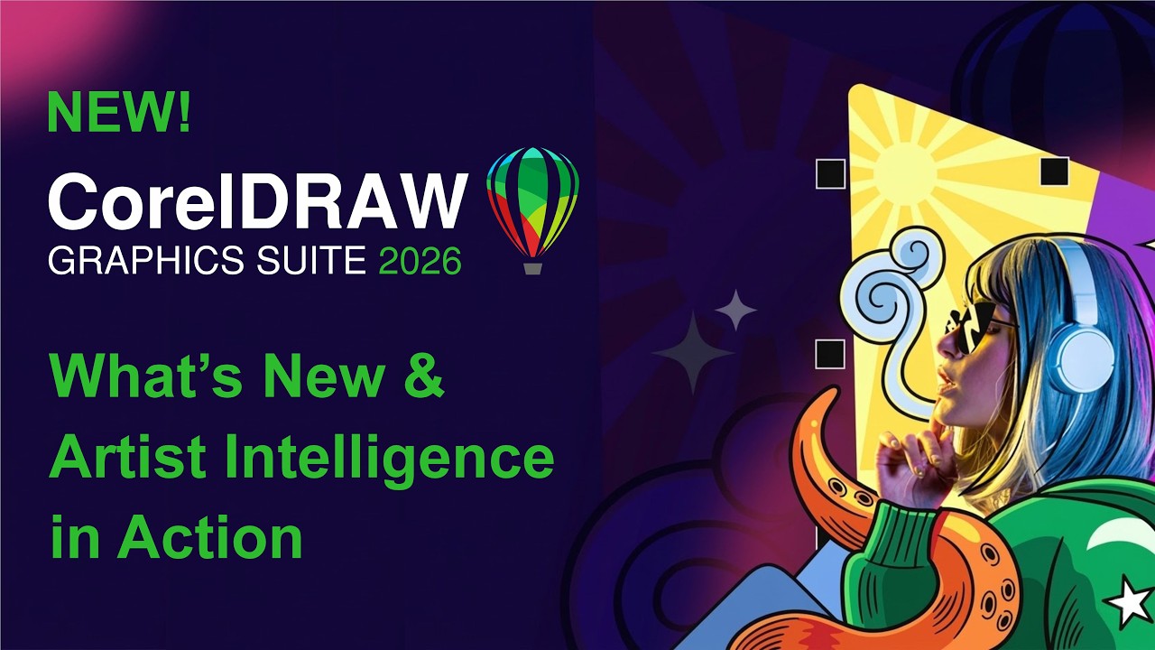 CorelDRAW Graphics Suite 2026 – Что нового и возможности интеллектуального управления для художни...
