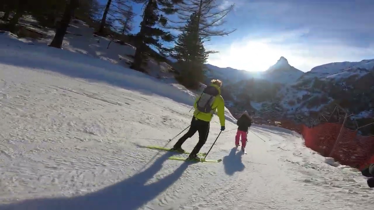 SKIING IN SWITZERLAND🇨🇭 | ZERMATT | Red Runs 1+3 | 2024 | 4K60
