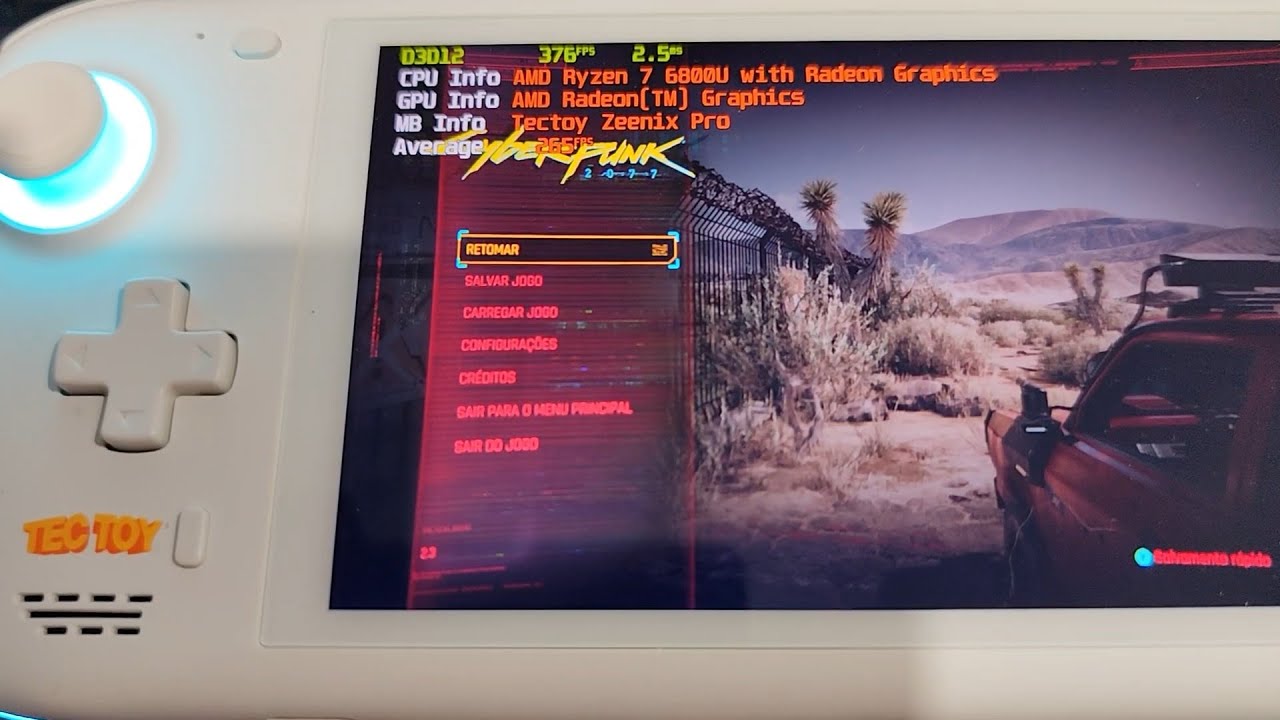 Testando Cyberpunk 2077 no Zeenix Pro