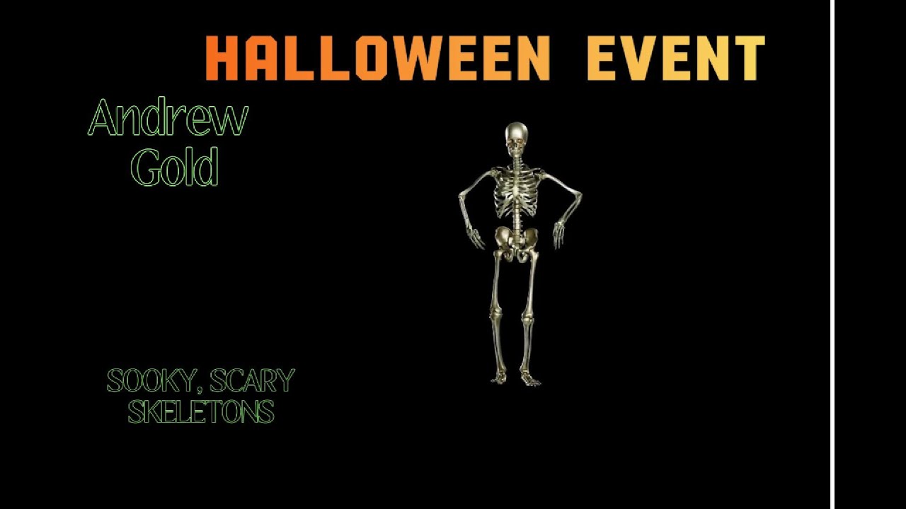 Halloween 🎃    Andrew gold - Spooky, Scary Skeletons ( Lyrics )