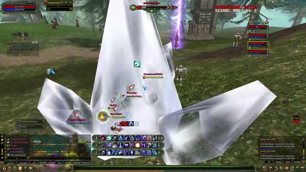 KNİGHT ONLİNE MAGE MİNARK DARLAMA PK +7 ELYSİUMUN LANETİ