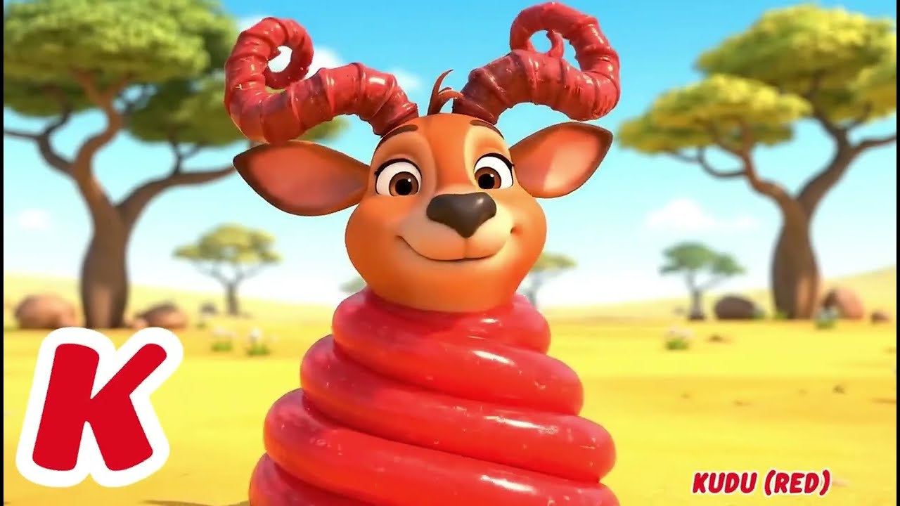 ABC Colorful Safari Animals Song 10 Minutes