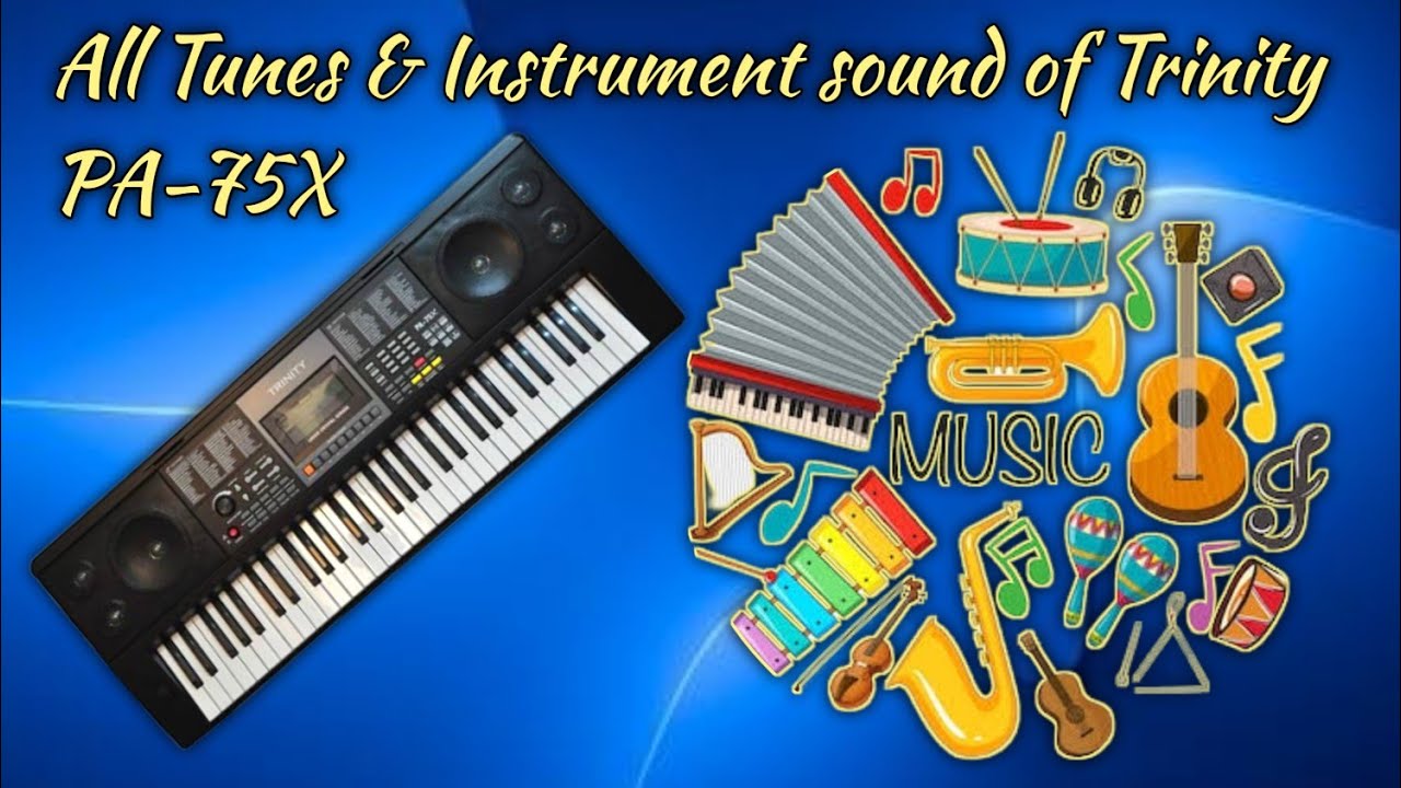 All 134 Tones of Trinity PA-75X Keyboard