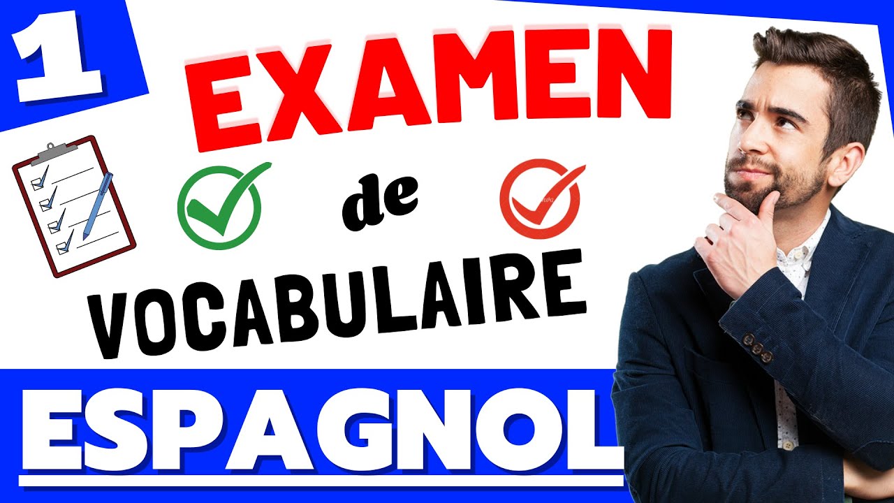 Test de vocabulaire espagnol  🔹#1 Examen d'Espagnol | Apprendre l'espagnol pour débutants.