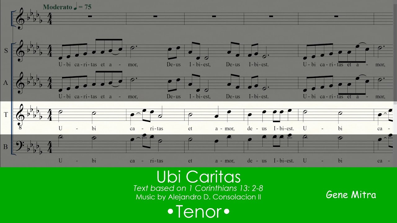 Ubi Caritas • Tenor