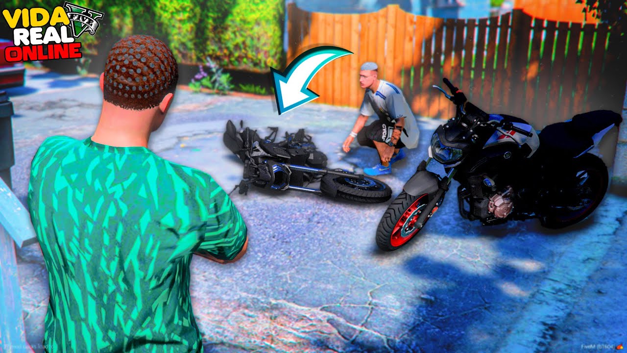 GTA V - VIDA REAL | ENCONTREI A SOLUÇÃO PARA MINHA MOTO - 