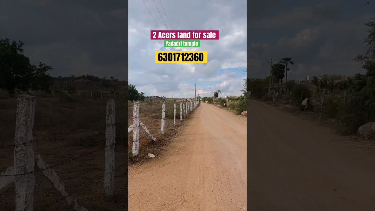 2 Acers Land for sale at Yadadri Temple | Suitable for Farmhouses | GlobalDaraniproperties #ytshorts