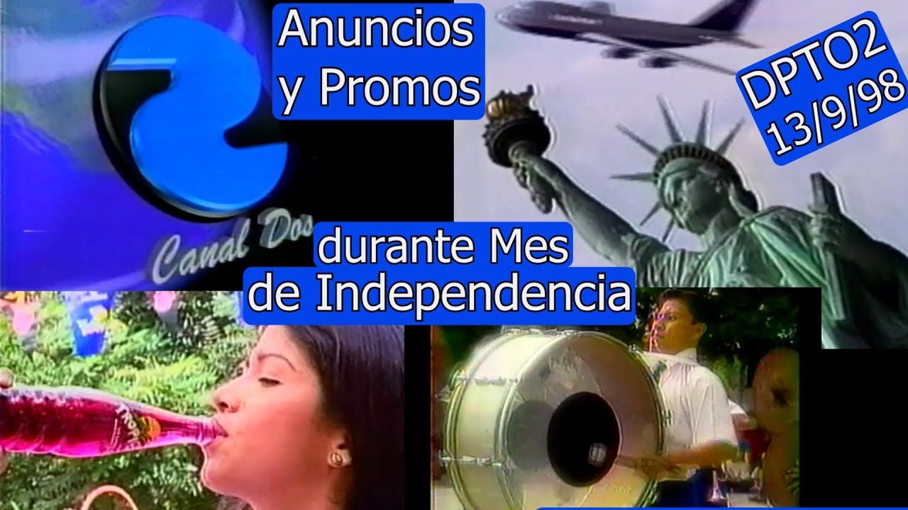 0336 Anuncios y Promos Durante DPTO2 - Canal 2 de El Salvador, 13 de Septiembre 1998