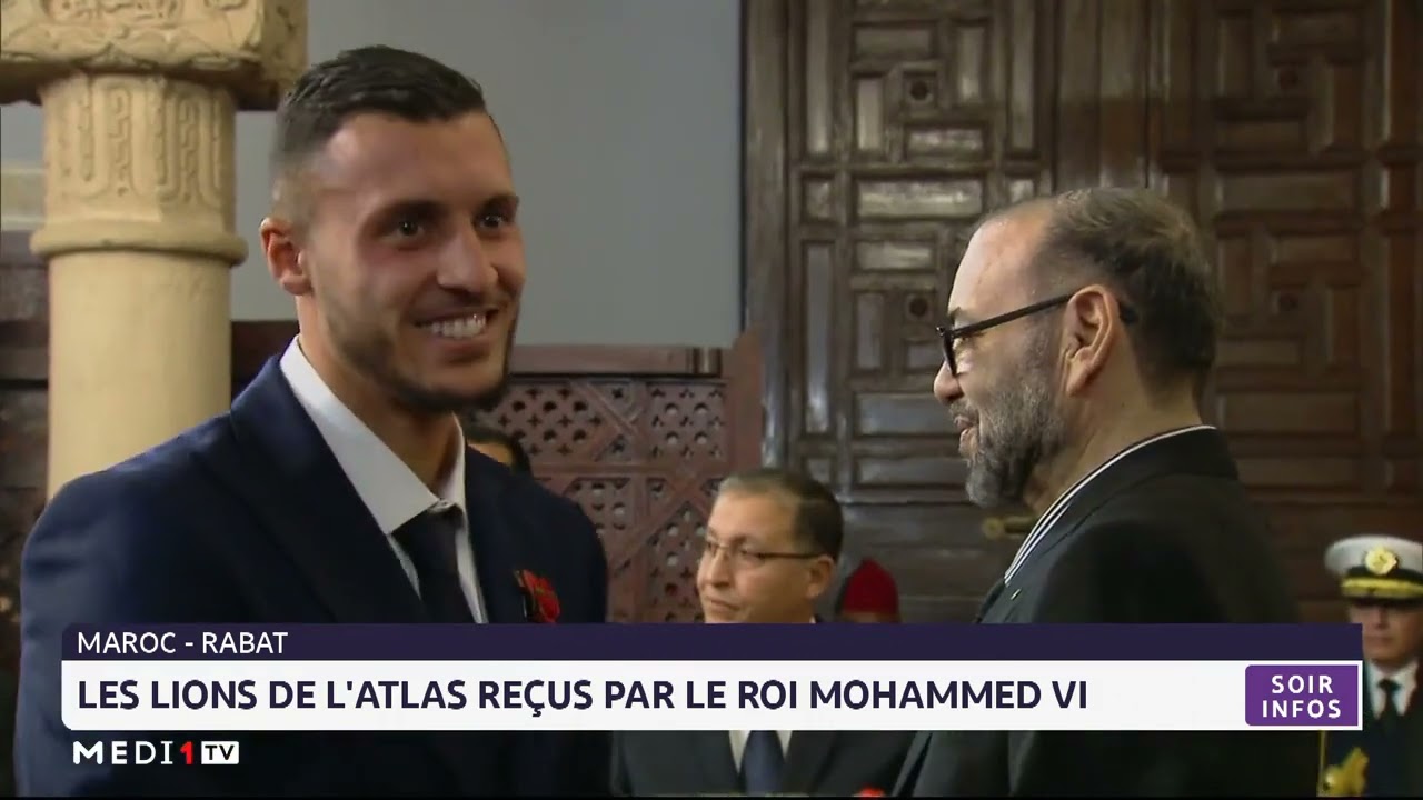 Les Lions de l´Atlas reçus par le Roi Mohammed VI