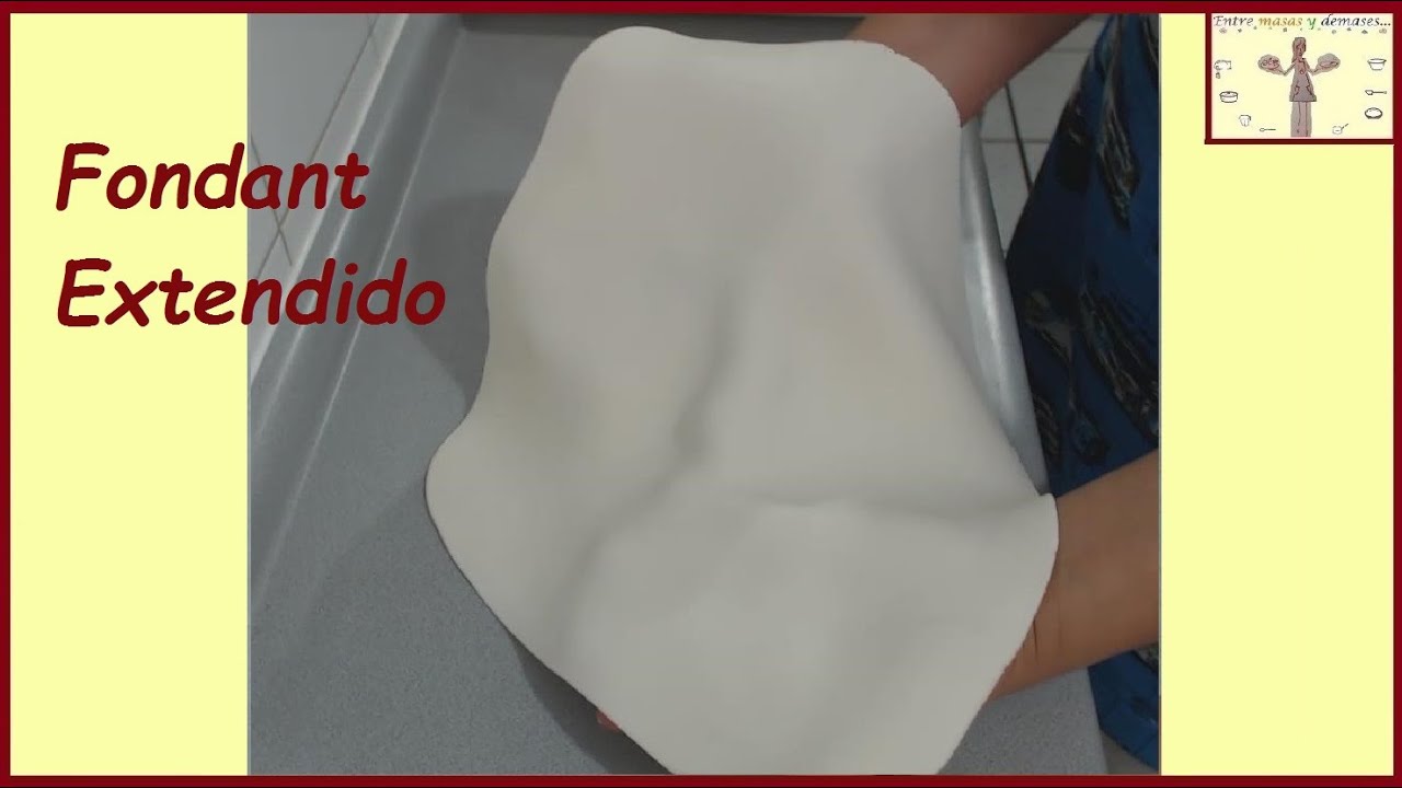 Cómo se hace el Fondant Extendido - Fondant  Profesional - Rolled Fondant opcional CMC