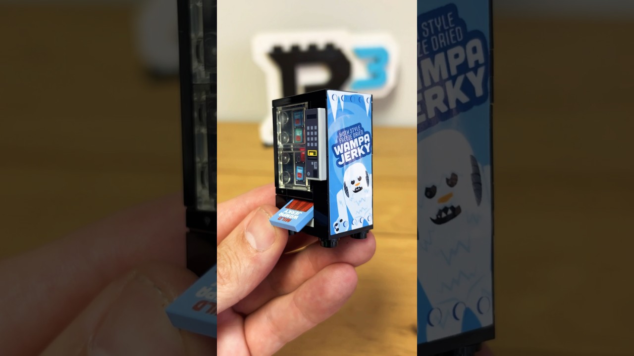 Let’s make + build the custom LEGO Wampa Beef Jerky vending machine! 