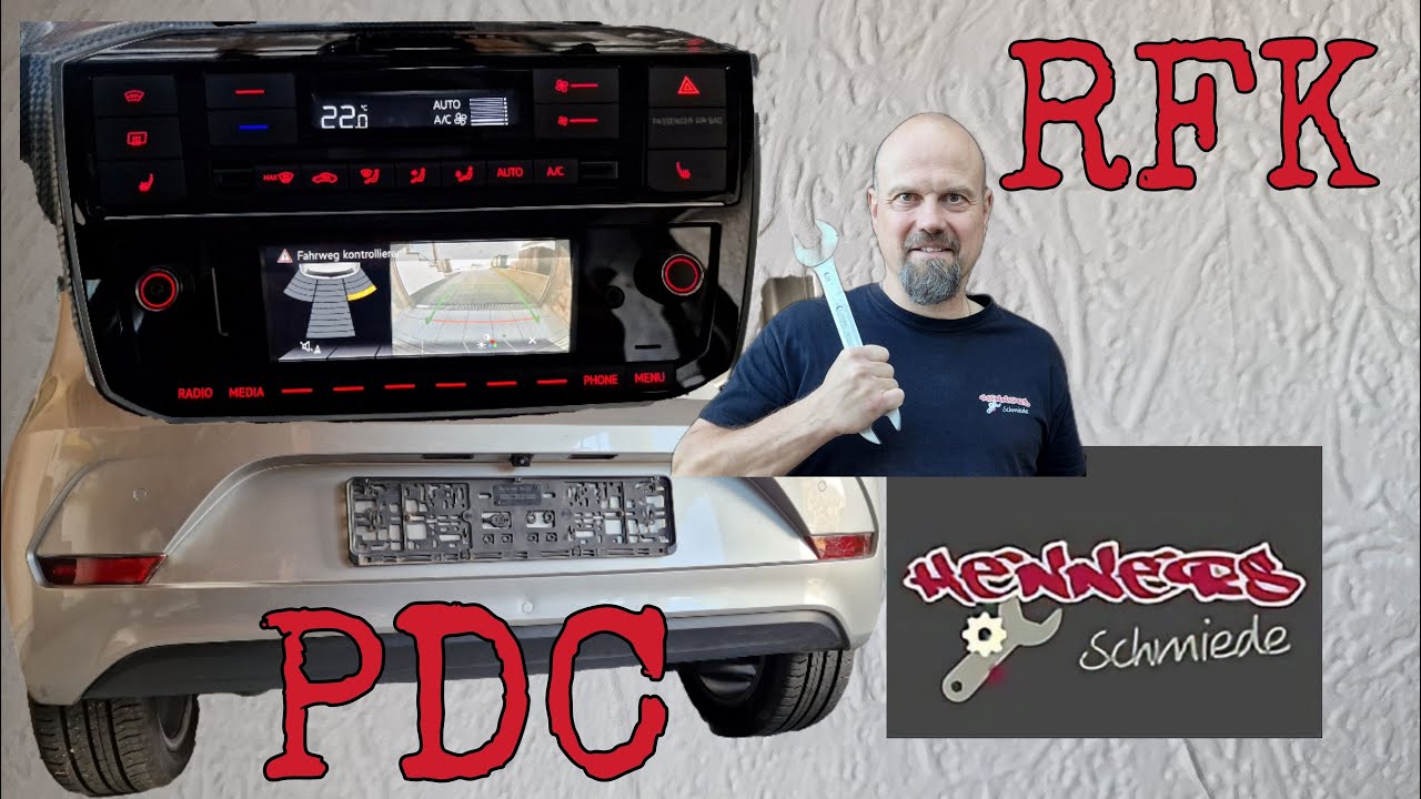 Teil 2. Rückfahrkamera und PDC nachrüsten im Up! oder E-Up! Retrofit rear view camera and PDC.