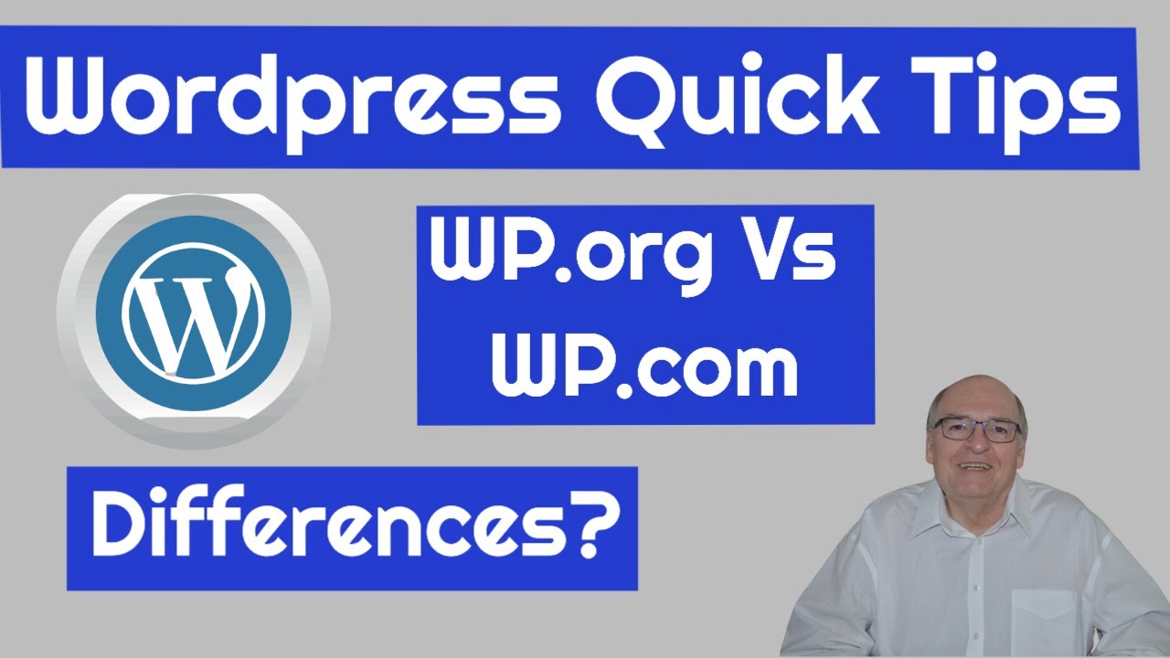 Difference Between WordPress.com and WordPress.org🔥🔥WP Quick Tips Vol I