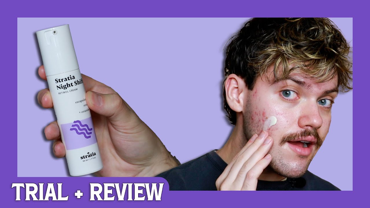 stratia night shift retinol cream | trial + review