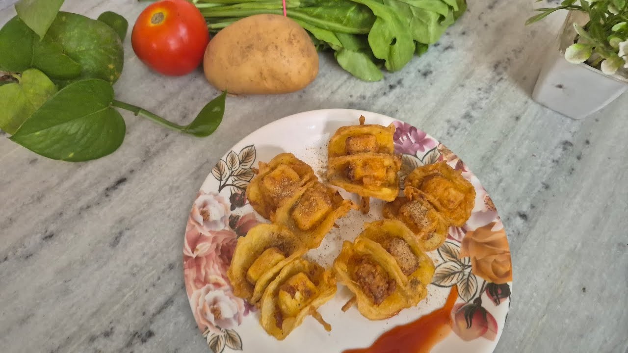 potato🥔wrapped paneer🧊sticks🍢🍢 #trending #viral #food # #shortvideos #tadepalli #mtm #snacks