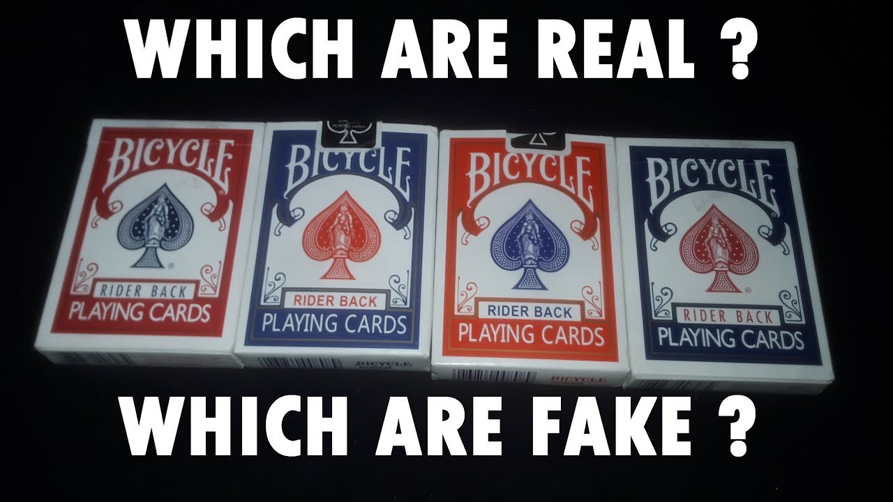 Real Vs Fake Bicycle Decks (I Got Cheated😑)