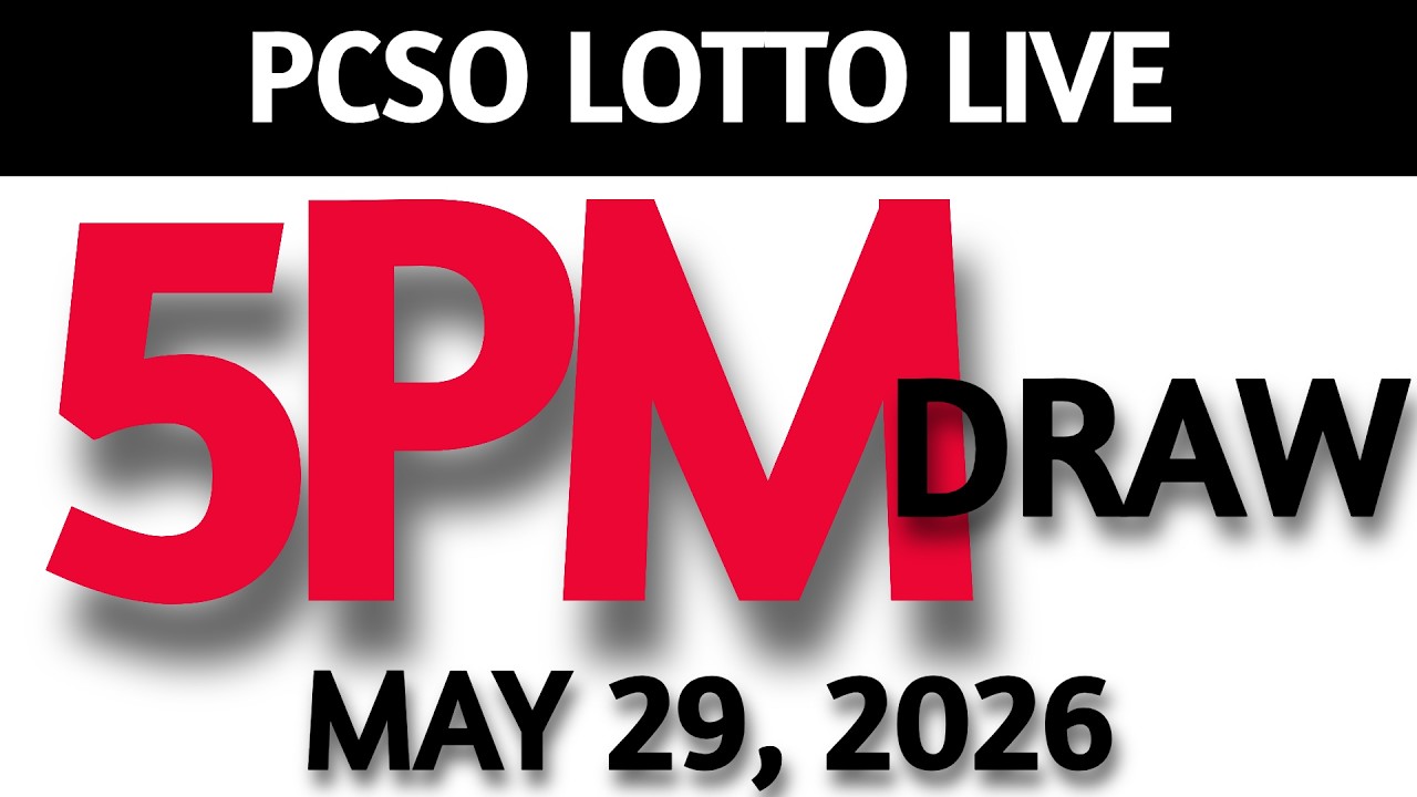 Lotto Result Today 5pm Draw May 29, 2026 Swertres Ez2  PCSO LIVE
