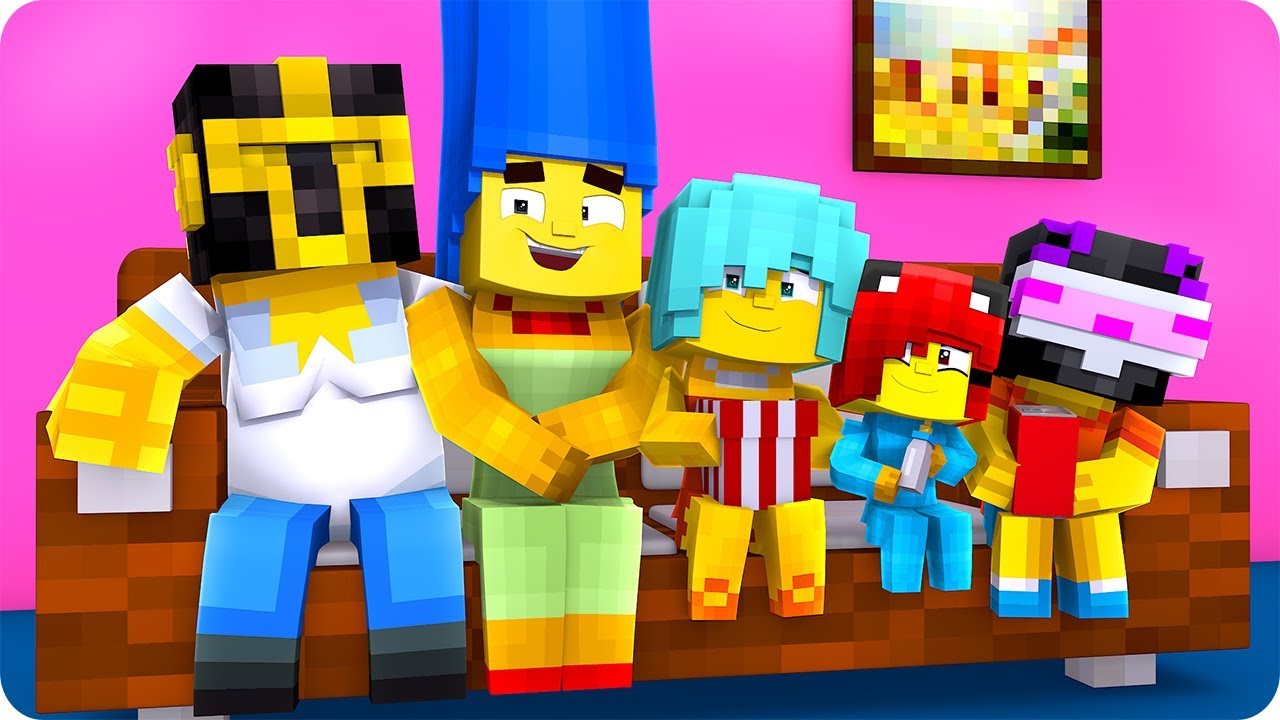 NOS CONVERTIMOS EN LOS SIMPSONS EN MINECRAFT 😱