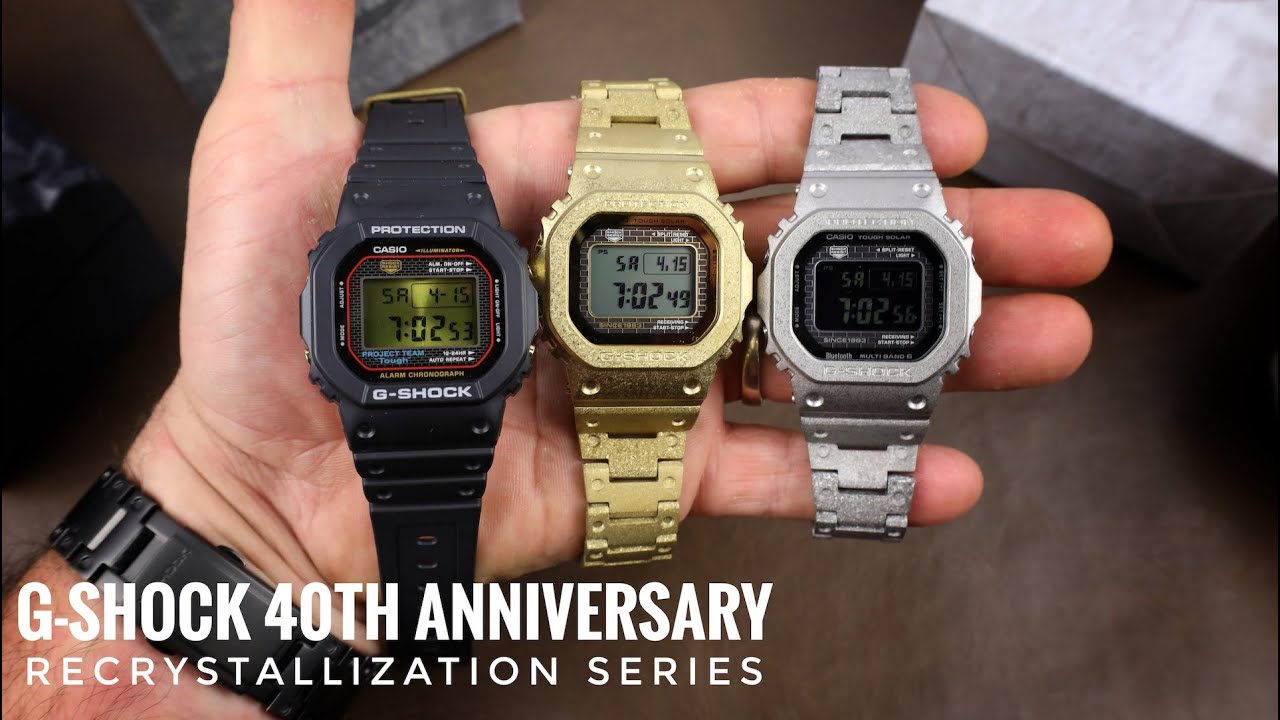 G-Shock 40th Anniversary Recrystallized Series - Hands On Look At All 3!