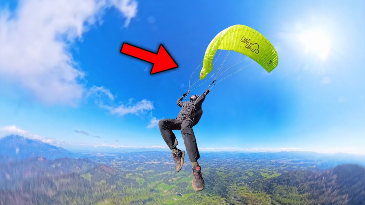 I TRIED NEW Paragliding Wing from LittleCloud (Unboxing on A Mountain) 