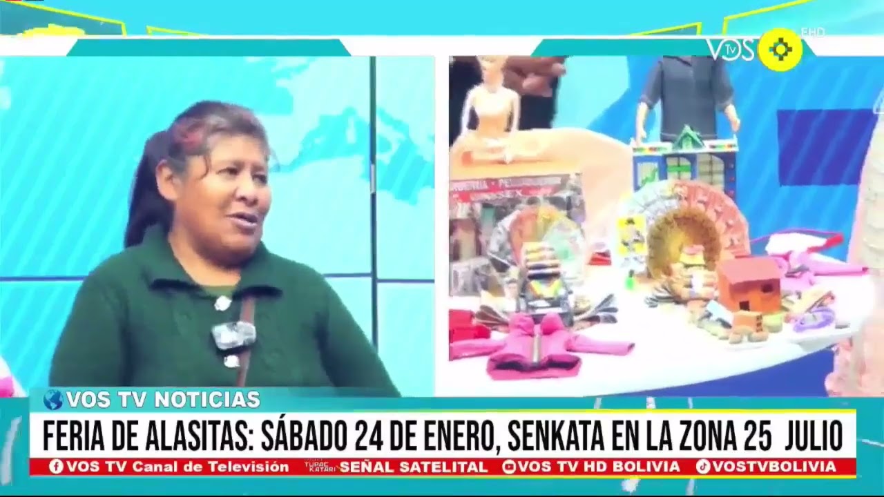 Feria de alasitas: Sábado 24 de enero a 26 de enero, Senkata zona 25  julio