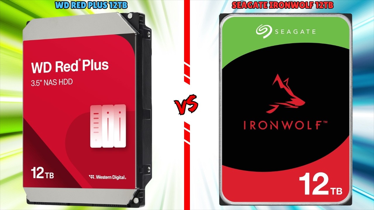 WD Red Plus VS Seagate IronWolf HDD | 12TB faceoff