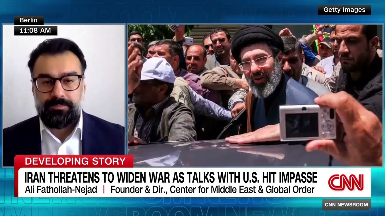 IRAN THREATENS TO WIDEN THE WAR AS TALKS WITH THE U.S. HIT AN IMPASSE.
