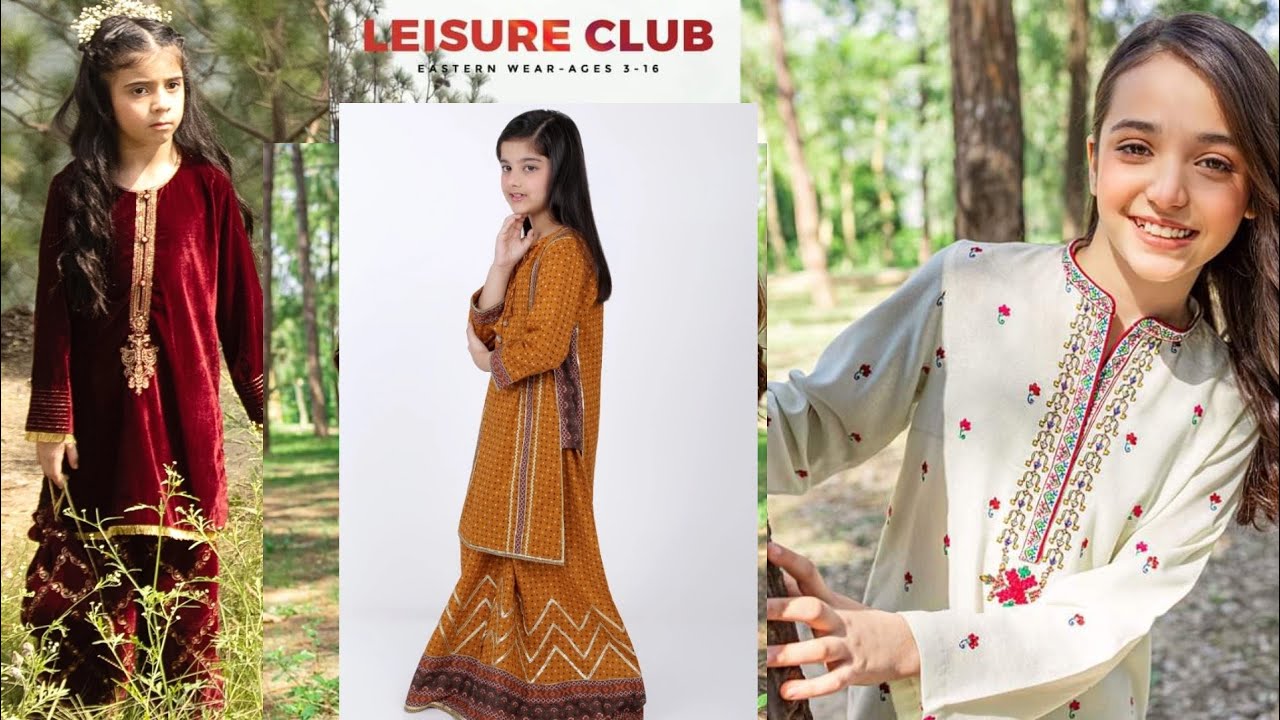 Leisure Club Eastern Winter Collection 2021 with price | kids girls dress desings