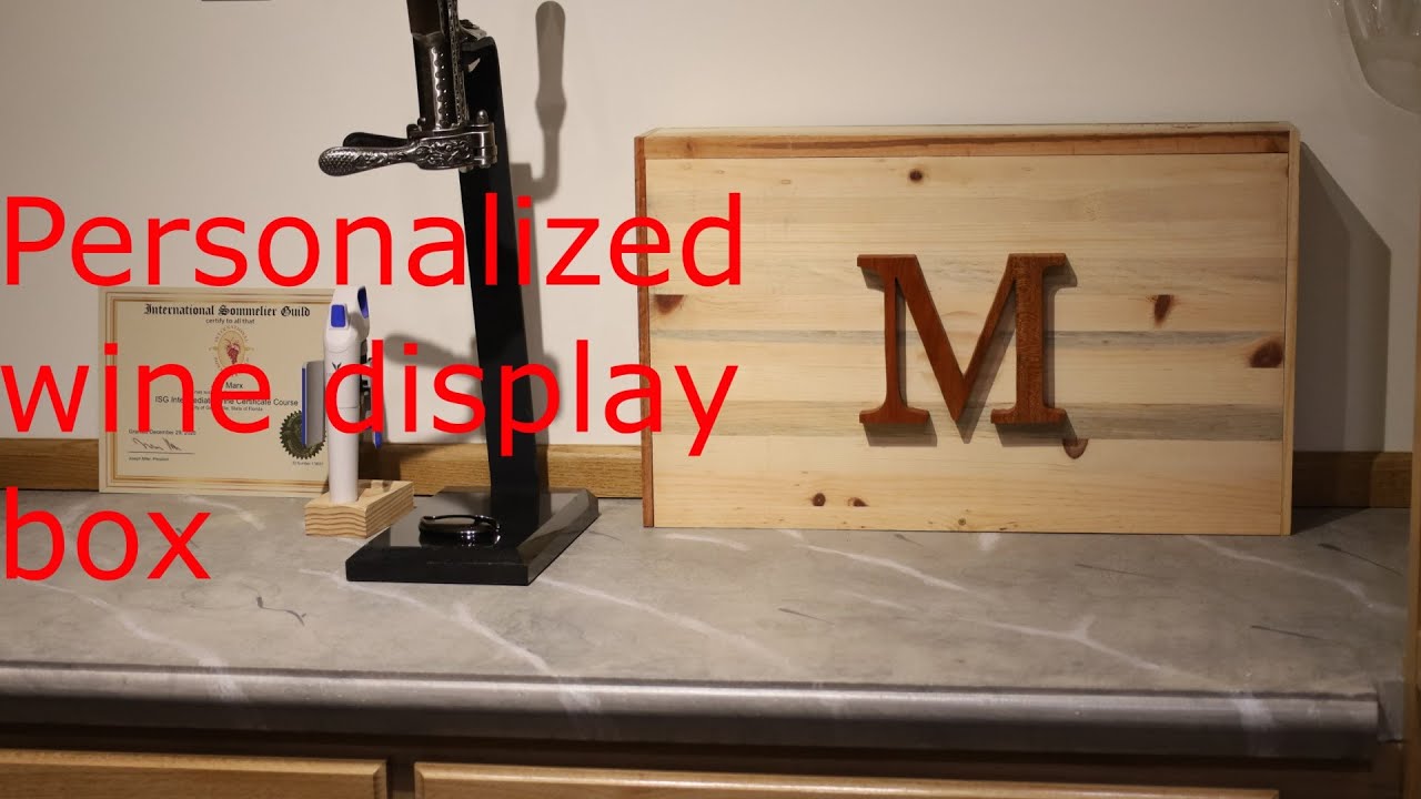 Personalized Wine Display Box