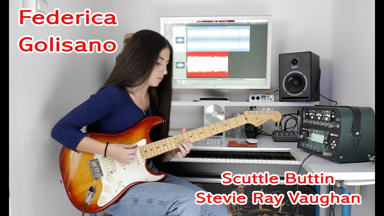 Scuttle Buttin - Stevie Ray Vaughan - Guitar Cover - Federica Golisano 15 Years OLD