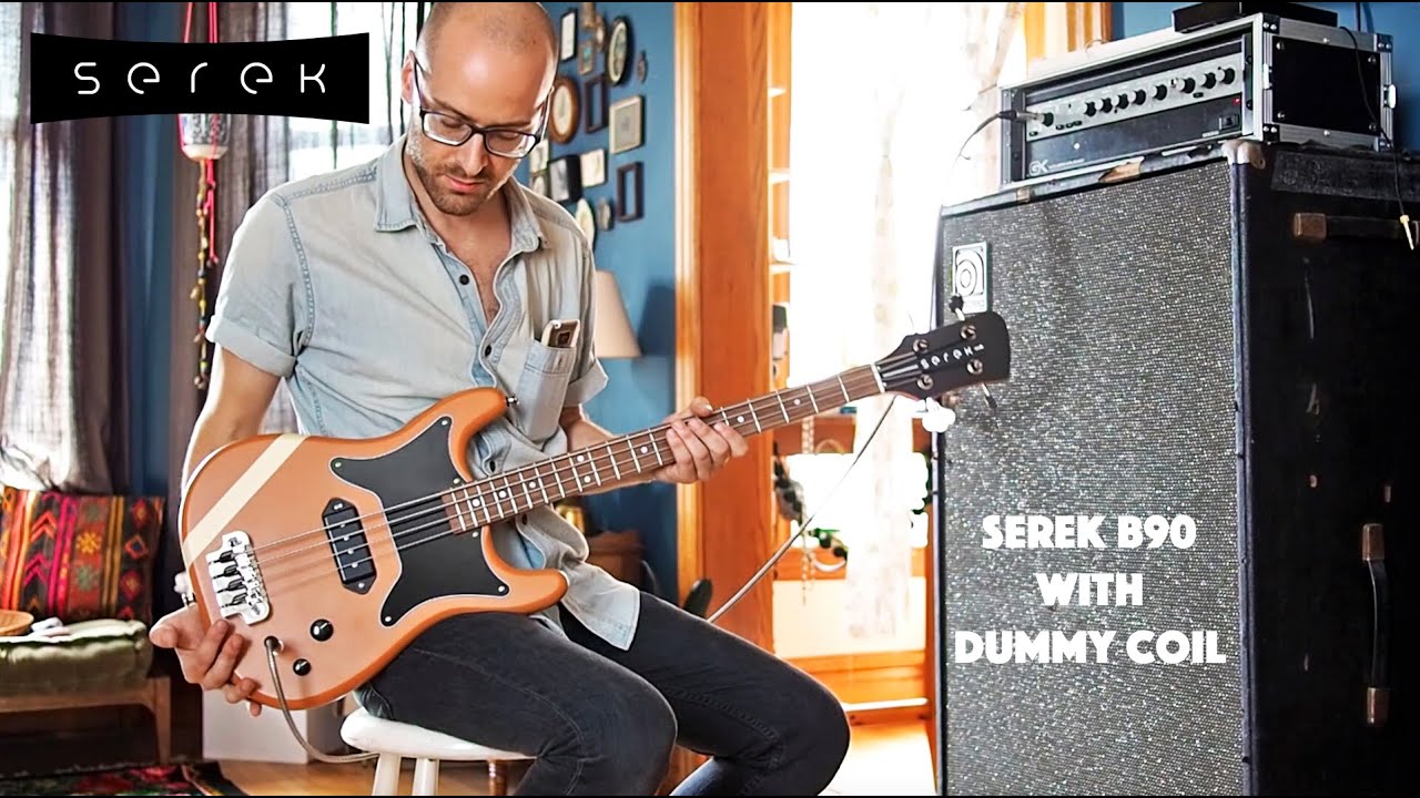 Serek Basses — демонстрация звукоснимателя бас-гитары "B90" с имитацией катушки