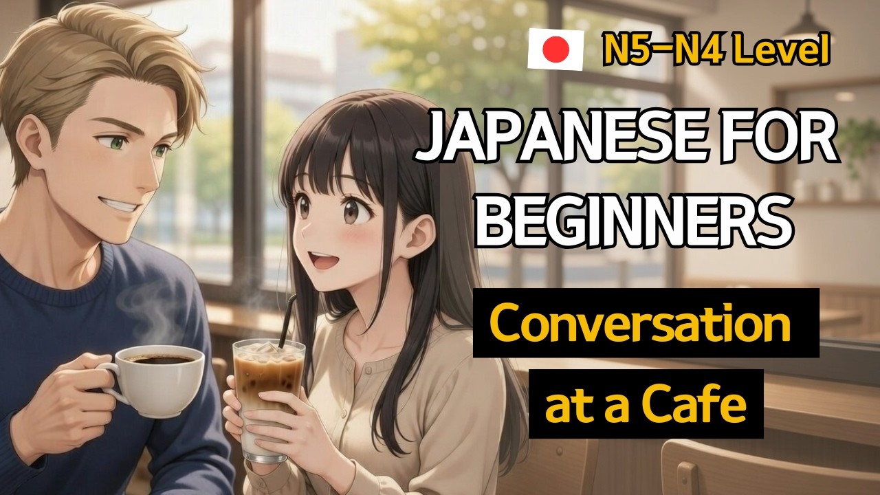 Japanese Conversation at a Cafe | Slow Listening for Beginners