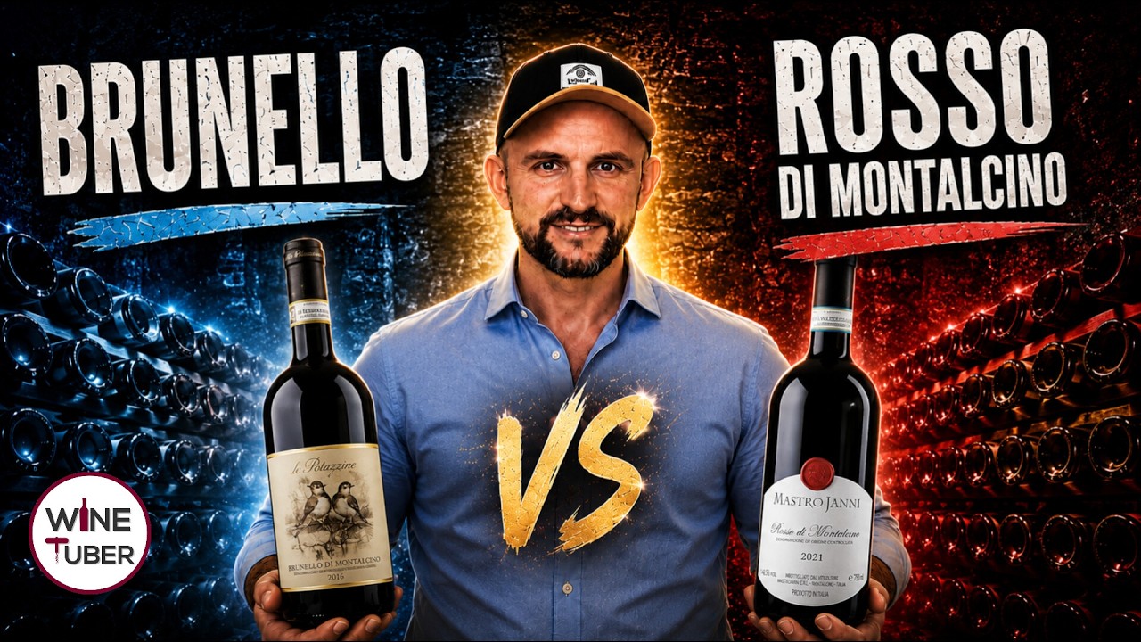 Brunello vs. Rosso di Montalcino. What is the difference between Rosso and Brunello di Montalcino?